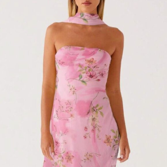 SHEIN Dresses & Skirts - Womens Floral Strapless Dress Y2k Backless Sleeveless Tube Maxi Long Dresses Sex